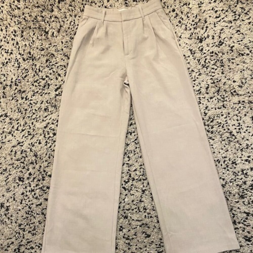 Elegant Cream Women's Pants